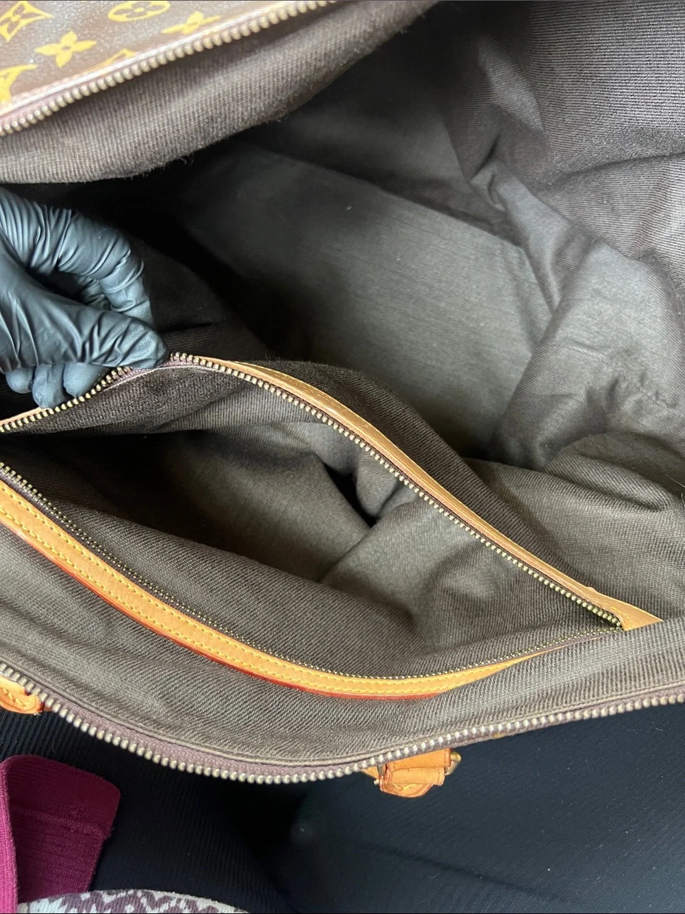 Louise Vuitton Canvas Travel Bag